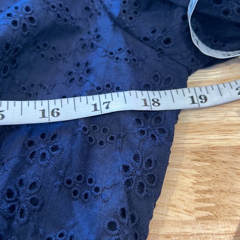 LOST + WANDER Sunday Funday Eyelet Detail Long Sleeve Cotton Minidress M NWT - Picture 13 of 14